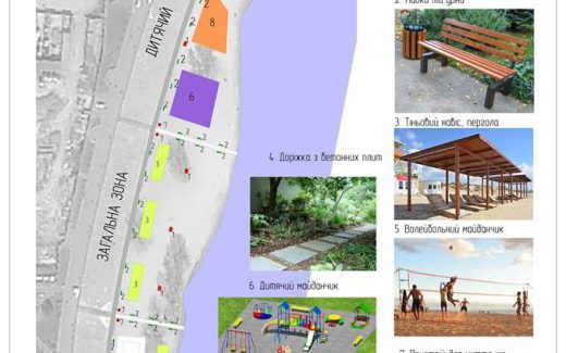 схема реконструкции парка "Наталка" в Киеве