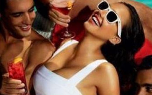 девушка, парень, флирт