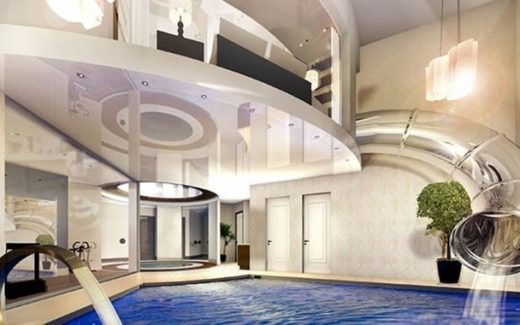 поземный экодом с бассейном