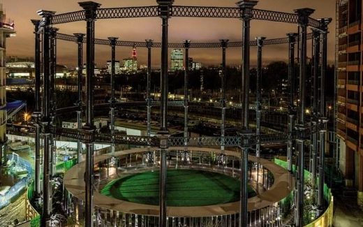Gasholder Park (газохранилище) в Лондоне