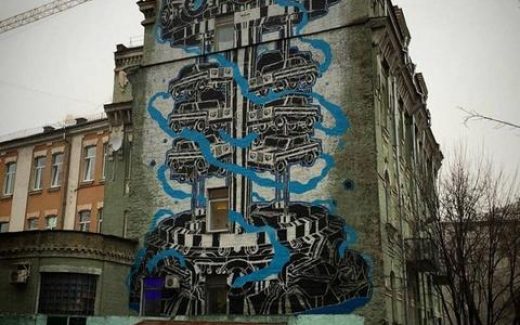 Граффити в Киеве на ул. Стрелецкой, 20б