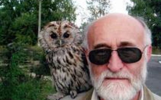 Геннадий Литвинцев с совой