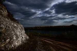 Дорога Скала Река