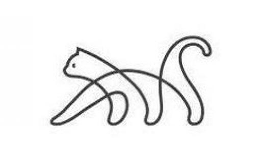 кот, рисунок карандашом