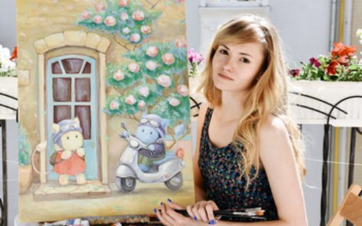 Оля Яценко и её картина