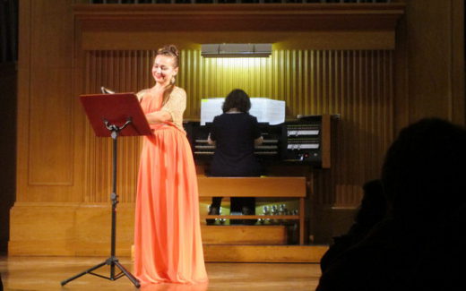 Вероніка Струк (орган) і Юлія Тимакова (сопрано)