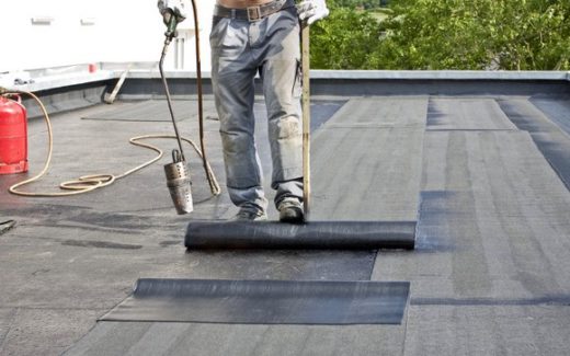 укладка рубероида