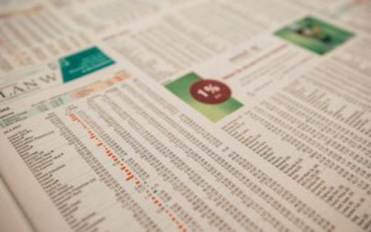 газетная полоса со ставками