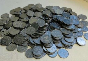 монеты номиналом одна копейка и две копейки