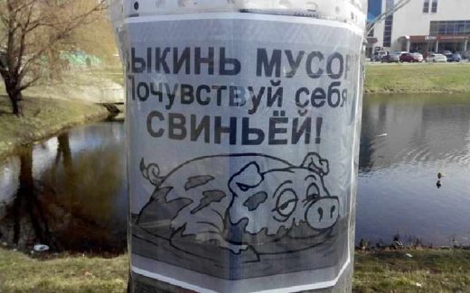 остроумный способ борьбы за чистоту природы