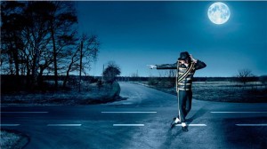 Луна на вечернем небе, Лунная походка Майкла Джексона