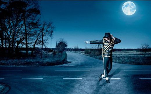 Луна на вечернем небе, Лунная походка Майкла Джексона