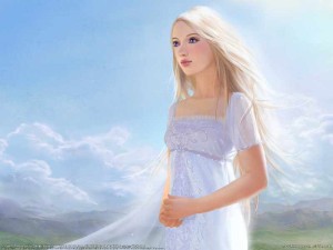 ангел, русая девочка