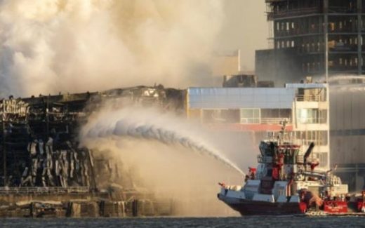 пожар в Нью-Йорке