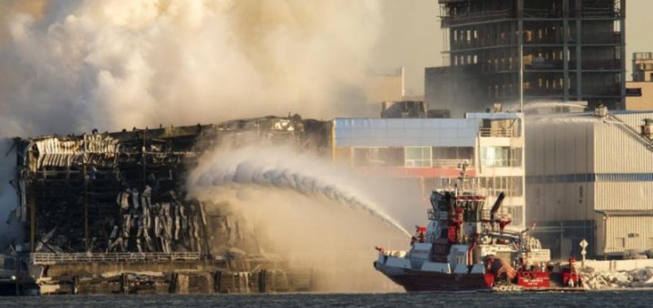 пожар в Нью-Йорке