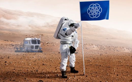 макет флага Земли