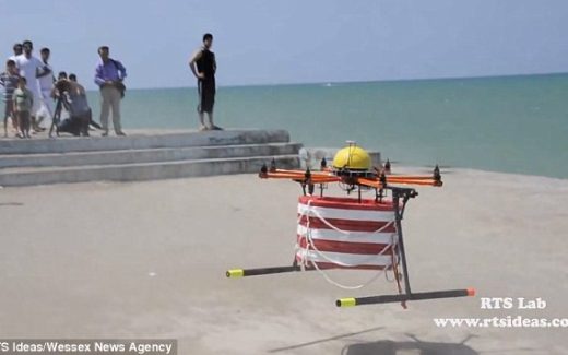 беспилотник для работы спасателем на пляже