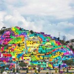 огромный стрит-арт в городе Пальмитас (Мексика)