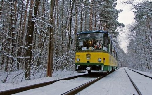 сказочный трамвай в Киеве