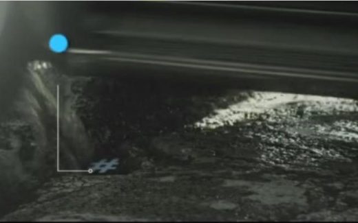 датчик расположен в яме на дороге