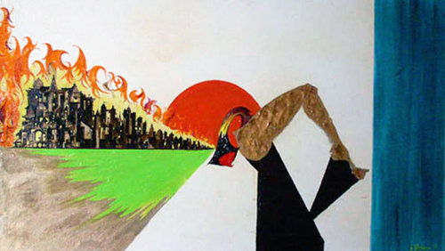 Картина Сильвестра Сталлоне 'Без названия II' Картина Сильвестра Сталлоне 'Без названия II'