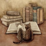 Котята перед книгой