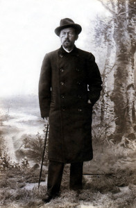 Ялта 1901 с берёзками. А. П.Чехов.