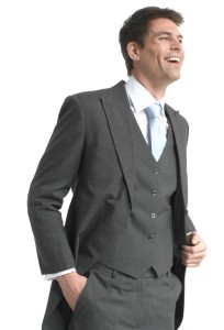 сірий костюм